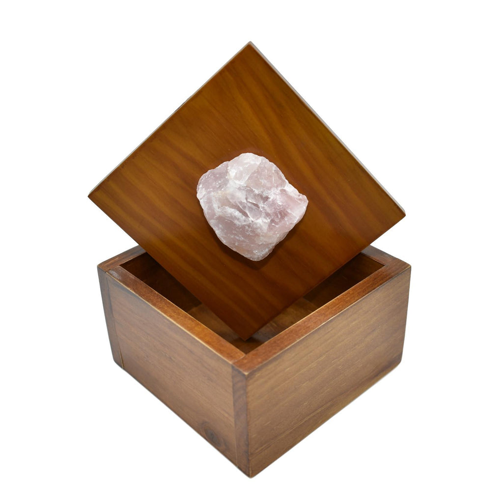 Wooden Boxes with Gemstone on Top 