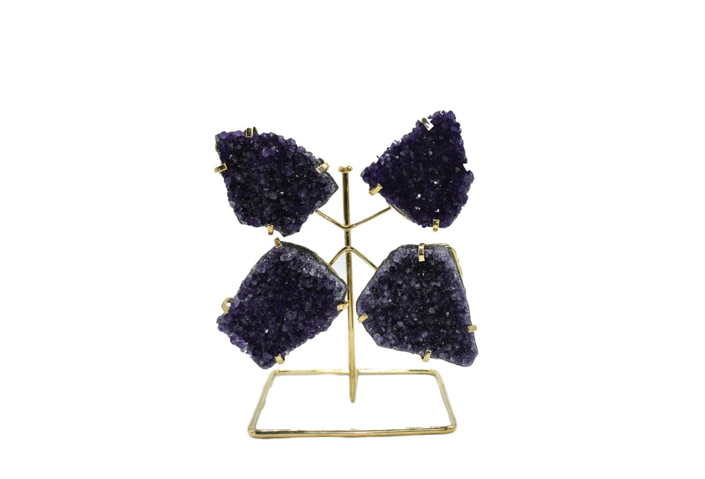 Amethyst Butterfly on Wire Stand 