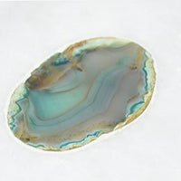 Marble Box with Agate Engraved