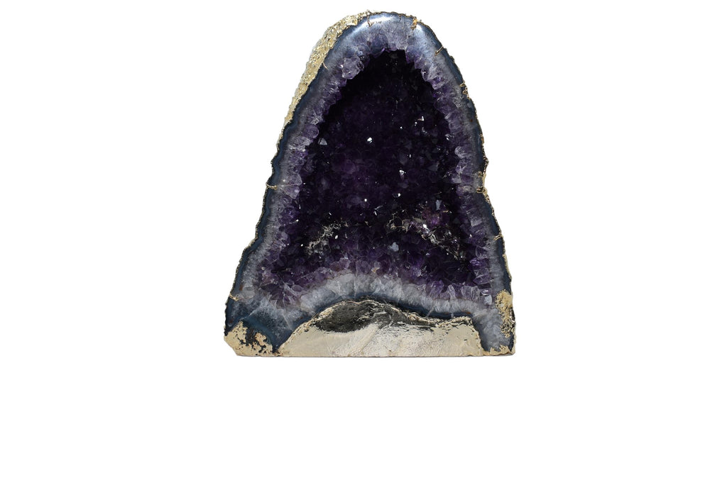 Amethyst Geode Gold Electroplated 