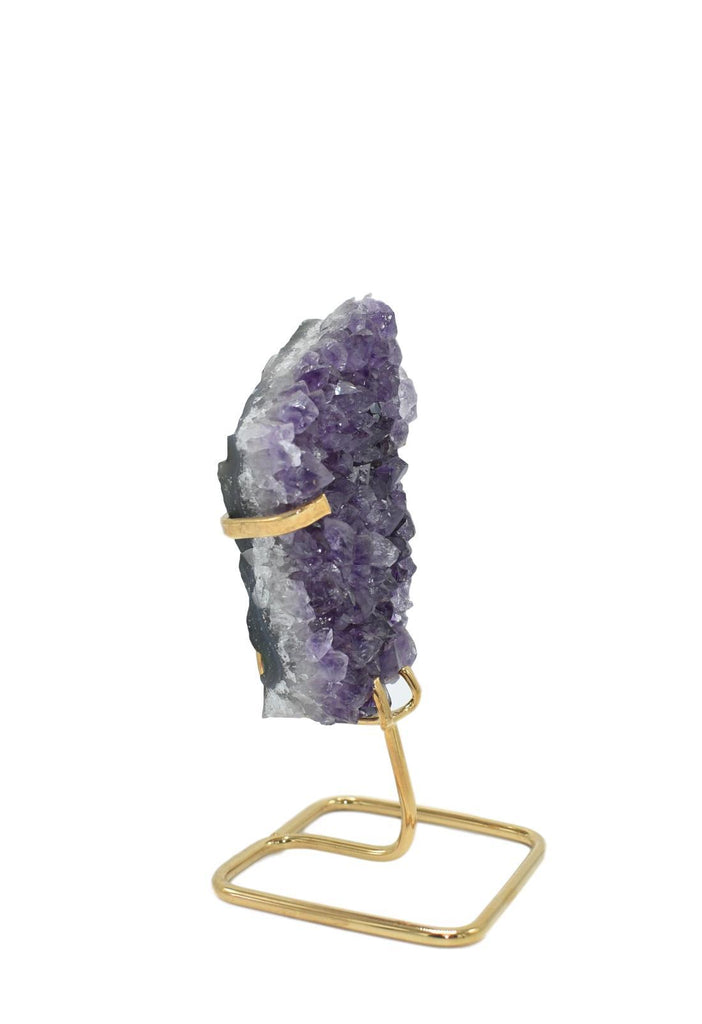 Amethyst Cluster on Wire Stand 