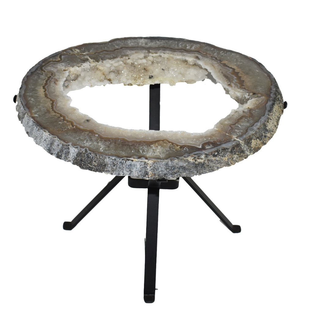 Luxury Agate Table Small with Crystalline Top 